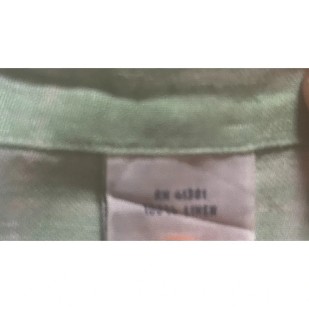Polo Ralph Lauren Shirt Mens XL Linen Green Plaid Preppy Beach Resort